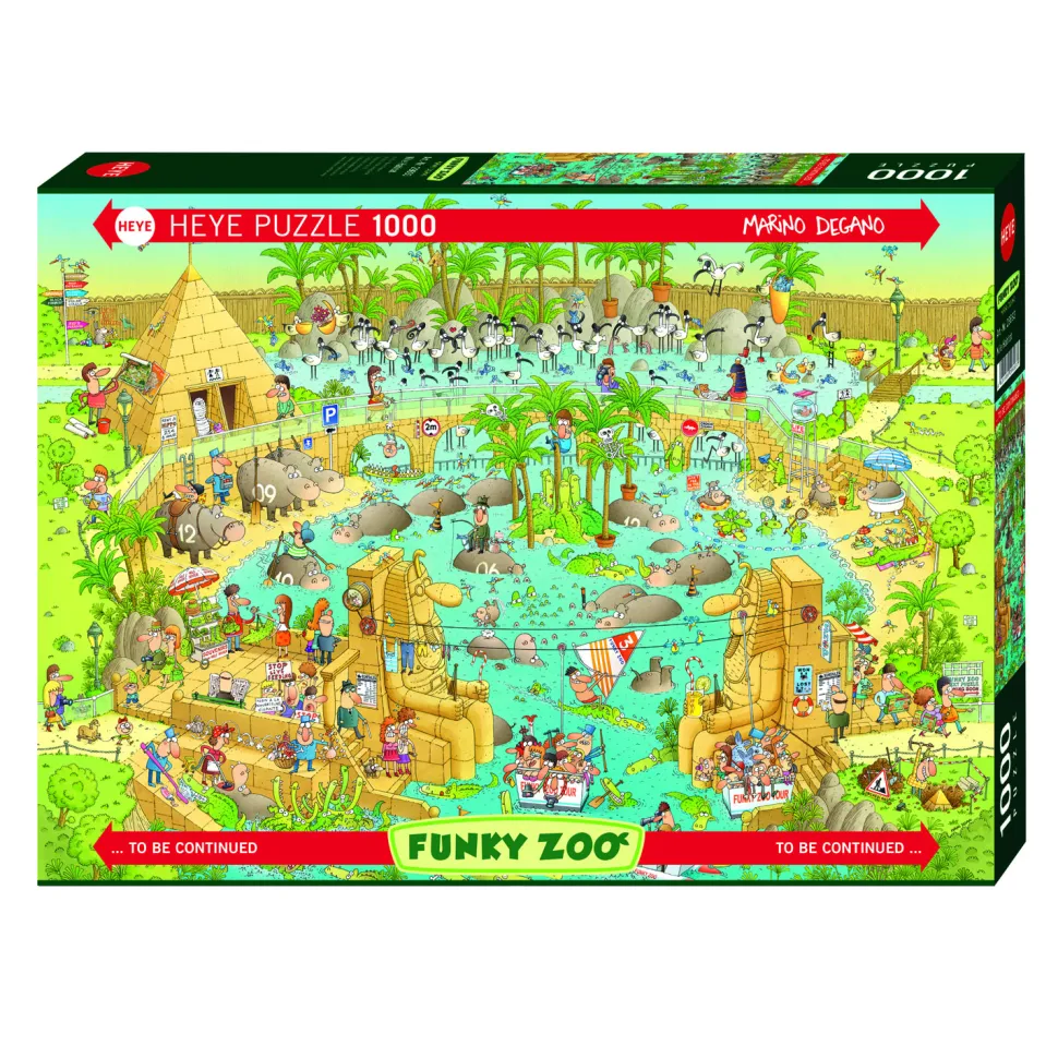 Puzzle 1000 pièces : Zoo, habitat du Nil - Heye