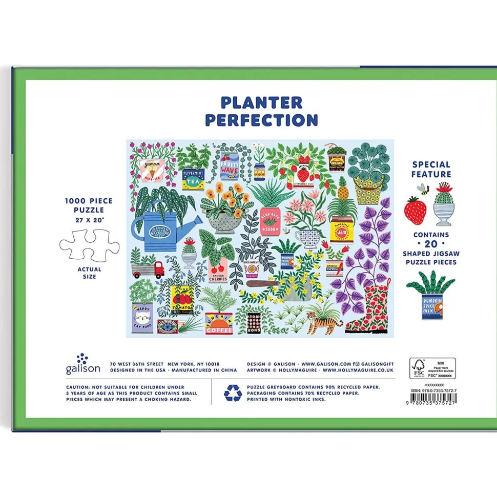 Puzzle 1000 pièces avec pieces forme : Planter Perfection - Galison
