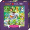 Puzzle 1000 pièces Carré Mordillo : Wildlife - Heye