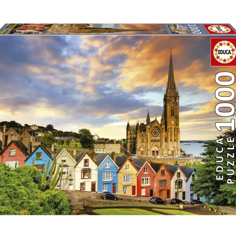 Puzzle 1000 Pièces: Cathédrale de Cobh, Irlande - Educa