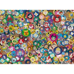 Puzzle 1000 pièces Compact : Impossible Disney Emoji - Clementoni