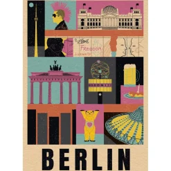 Puzzle 1000 pièces Compact : Style in the City - Berlin - Clementoni