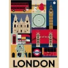 Puzzle 1000 pièces Compact : Style in the City - Londres - Clementoni