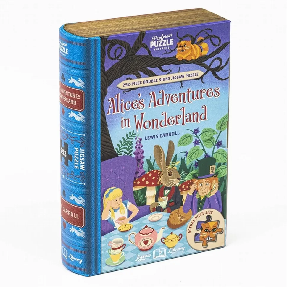 Puzzle 252 pièces double-face : ALICE AU PAYS DES MERVEILLES - Professor Puzzle