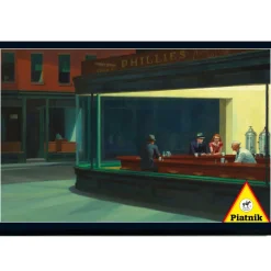Puzzle 1000 pièces Edward Hopper : Nightawks - Piatnik
