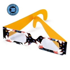 Puzzle 50 pièces effet 3D : Le saut du tigre - Djeco