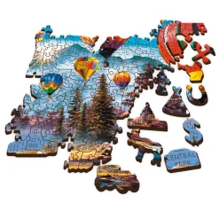 Puzzle 1000 pièces en bois : Ballons colorés - Trefl