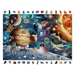 Puzzle 2000 pièces en bois : Odyssée Spatiale - Wooden City
