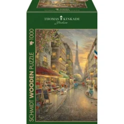 Puzzle 1000 pièces en bois : Paris pittoresque - Thomas Kinkade - Schmidt