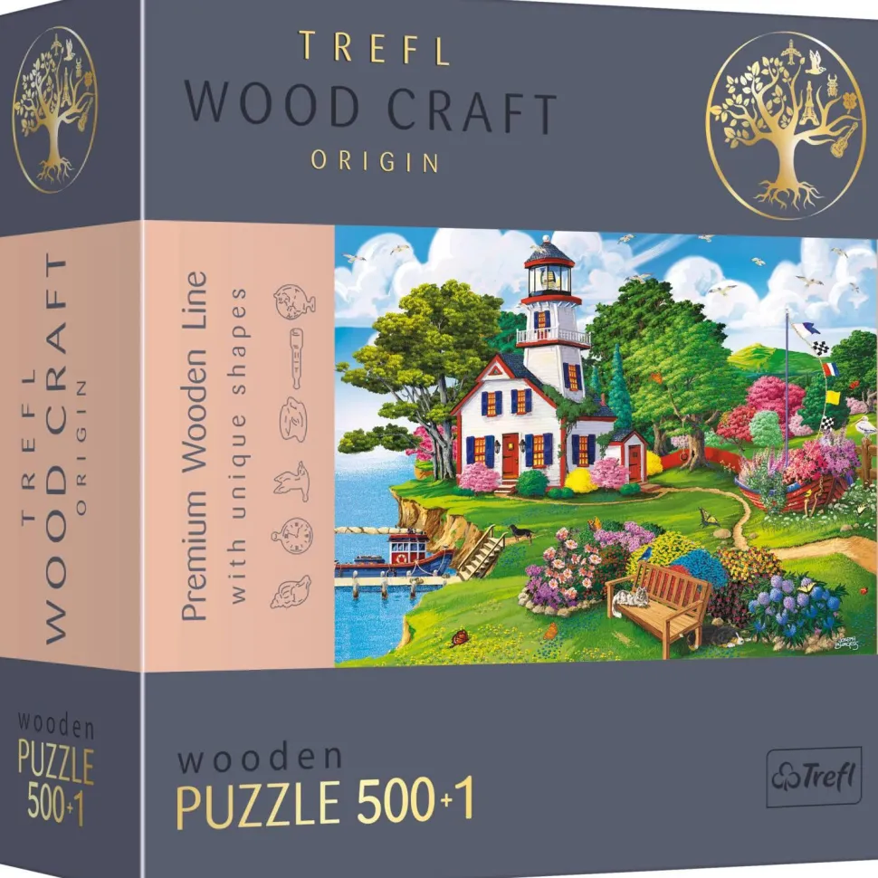 Puzzle 500+1 pièces en bois : Summer Haven - Trefl