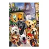 Puzzle 200 pièces/20 formes en bois : Chiots à Paris - Wooden City