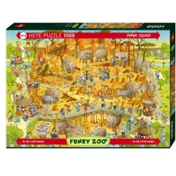 Puzzle 1000 pièces Funky Zoo : Marino Degano, Habitat africain - Heye