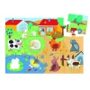 Puzzle 20 pièces géant - Tactiloferme - Djeco