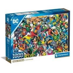 Puzzle 1000 pièces Impossible : Justice League - Clementoni