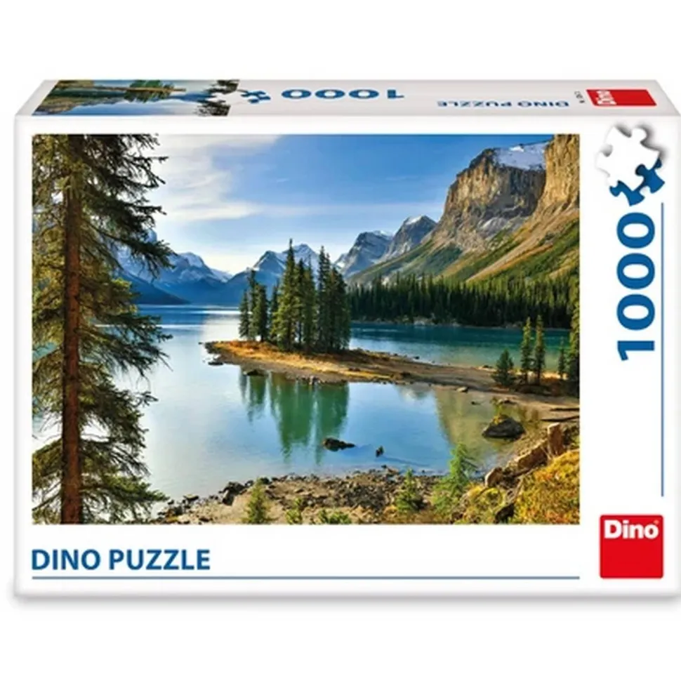 Puzzle 1000 pièces: Lac de Maligne - Dino