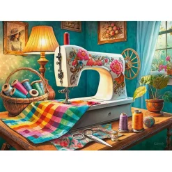 Puzzle 1000 pièces : Mon coin couture - CherryPazzi