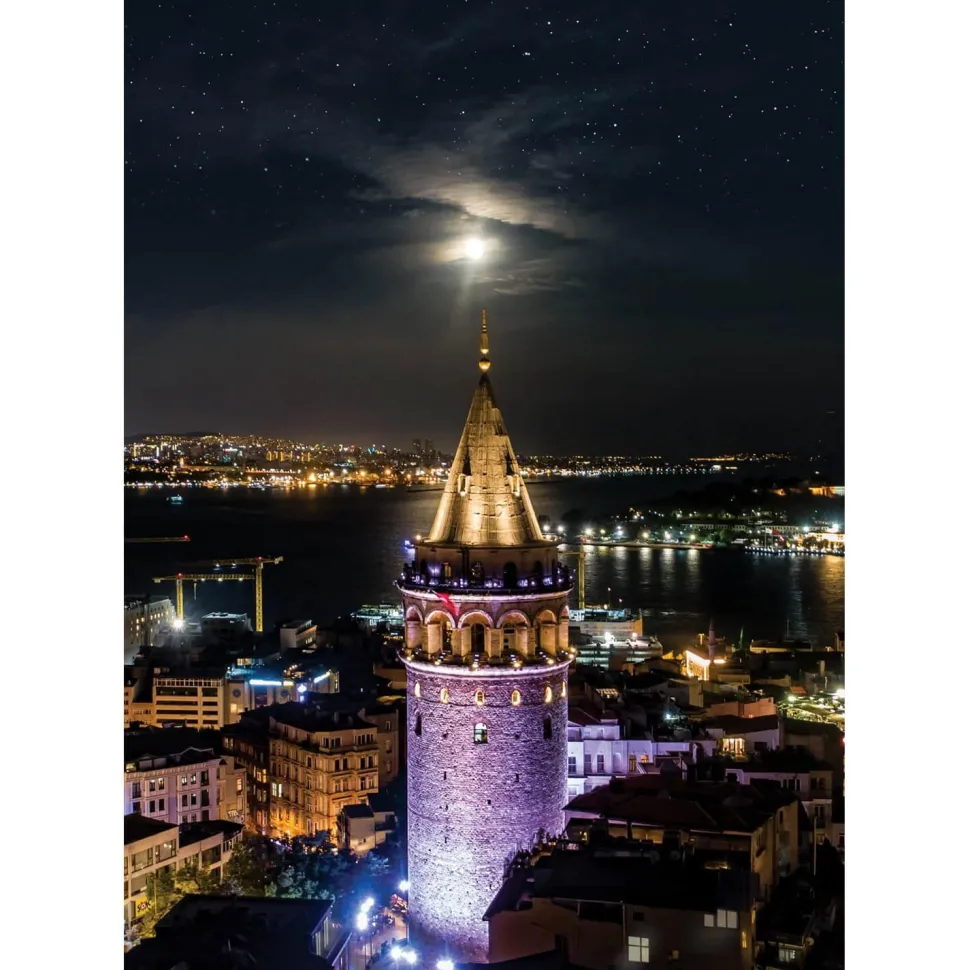 Puzzle 1000 pièces Neon : Tour de Galata - Art Puzzle