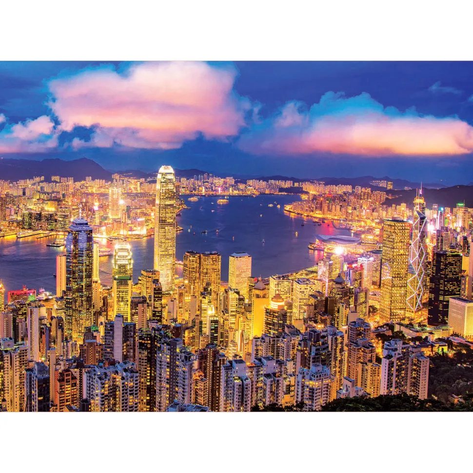 Puzzle 1000 pièces Néon : Hong-Kong - Educa
