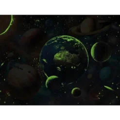 Puzzle 1000 pièces Néon : Planètes - Dino