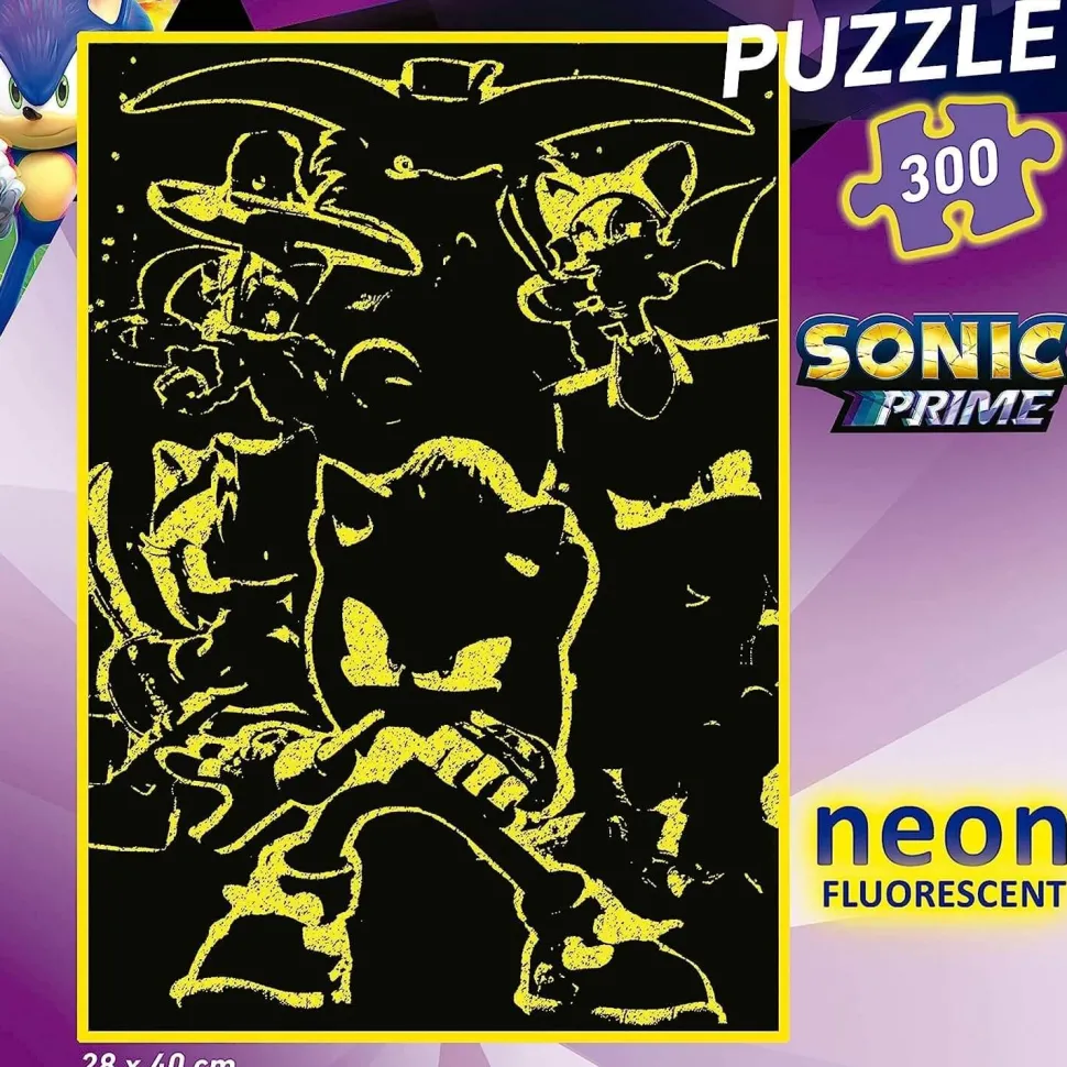 Puzzle 300 pièces Néon : Sonic - Educa