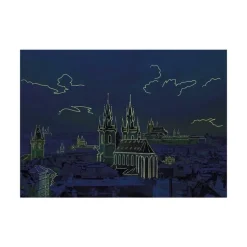 Puzzle 1000 pièces Néon : Vue de Hradčany - Dino