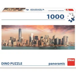 Puzzle 1000 Pièces Panoramique : Manhattan au crépuscule - Dino