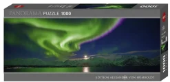 Puzzle 1000 pièces panoramique : La lumière polaire - Heye