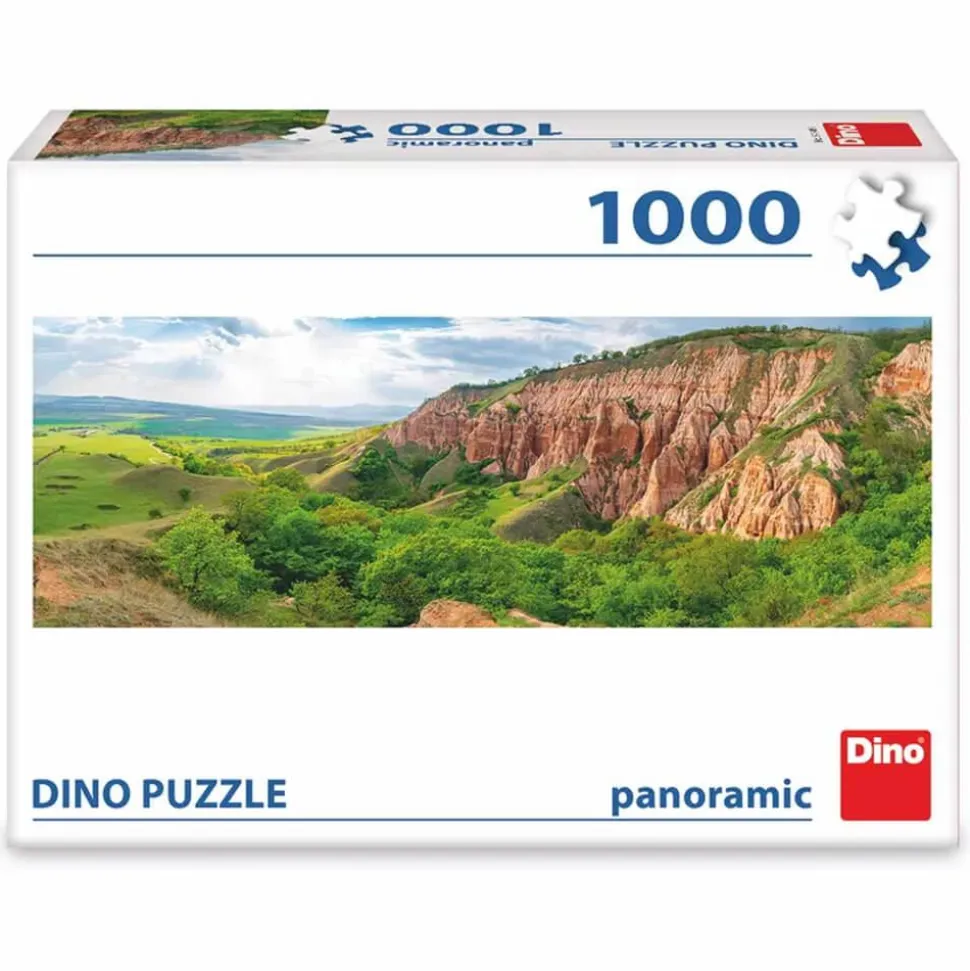 Puzzle 1000 pièces Panoramique : Ravin gorge - Dino