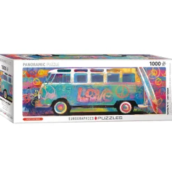 Puzzle 1000 pièces panoramique : Bus d'amour - Eurographics