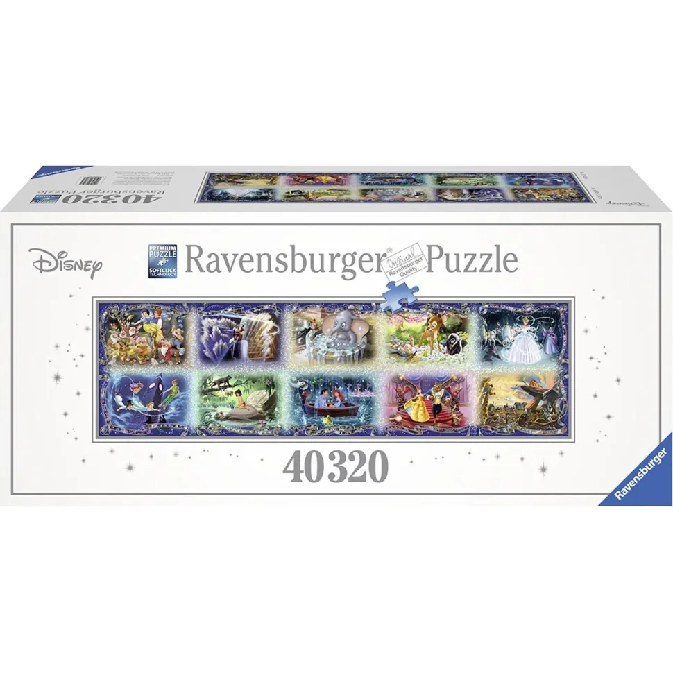 Puzzle 40320 pièces panoramique : Les meilleurs moments Disney - Ravensburger