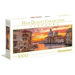 Puzzle 1000 pièces panoramique : Le Grand Canal de Venise - Clementoni