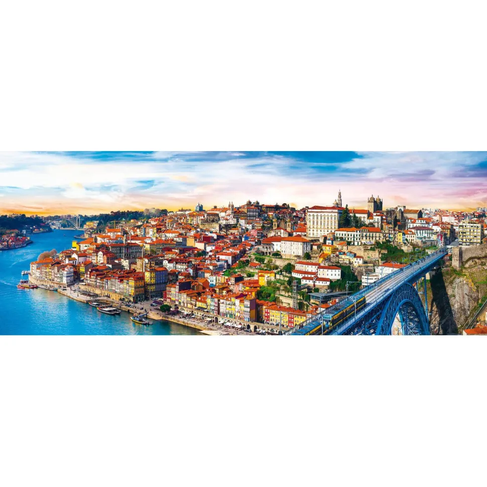 Puzzle 500 pièces panoramique : Porto, Portugal - Trefl