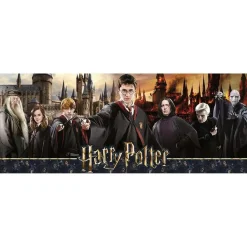 Puzzle 1000 pièces panoramique : Harry potter : La guerre des sorciers - Nathan