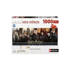 Puzzle 1000 pièces panoramique : Harry potter : La guerre des sorciers - Nathan