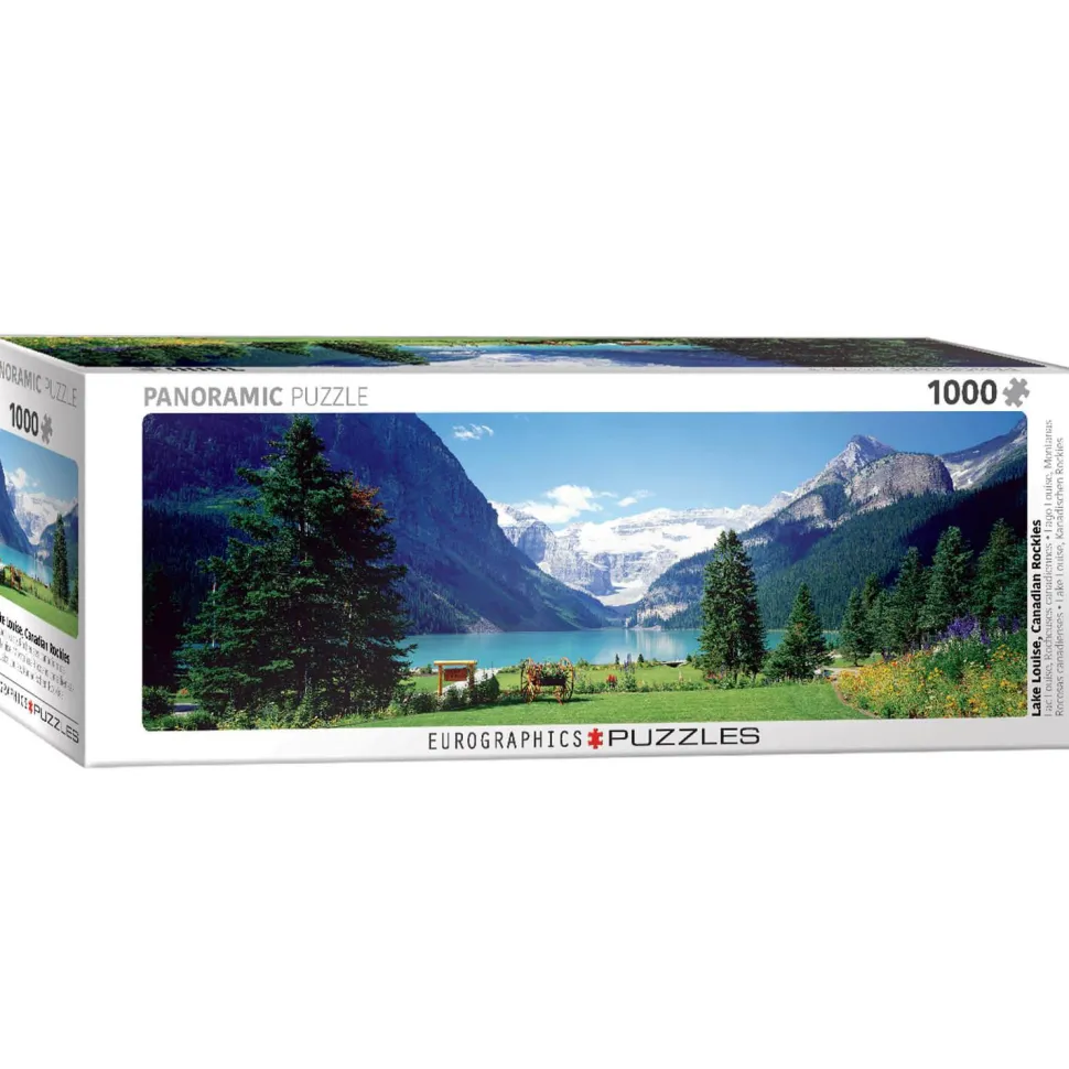Puzzle 1000 pièces panoramique : Lac Louise Les Rocheuses canadiennes - Eurographics