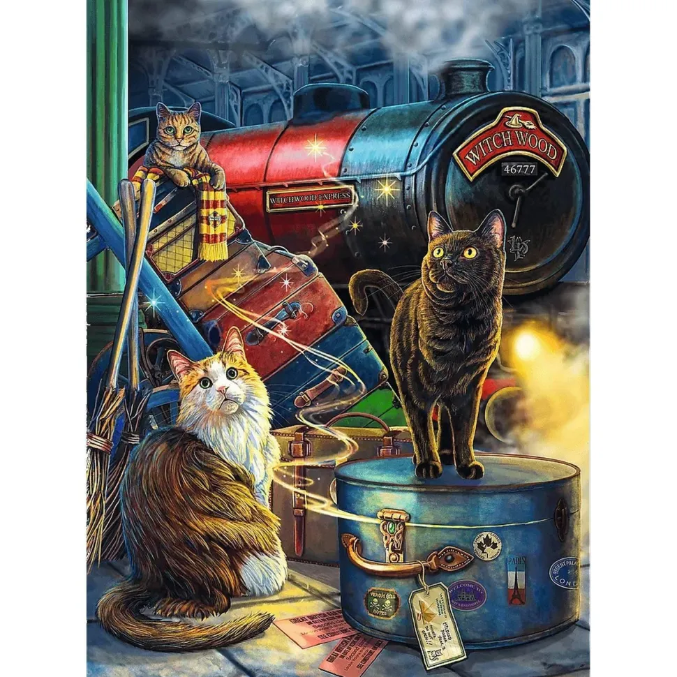 Puzzle 1000 pièces Premium Plus : Witchwood Express - Magic Collection - Trefl