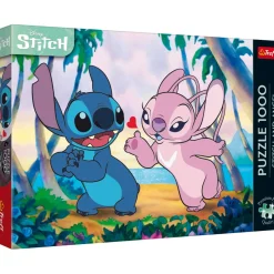 Puzzle 1000 pièces Premium Plus : Stitch & Angel - Trefl