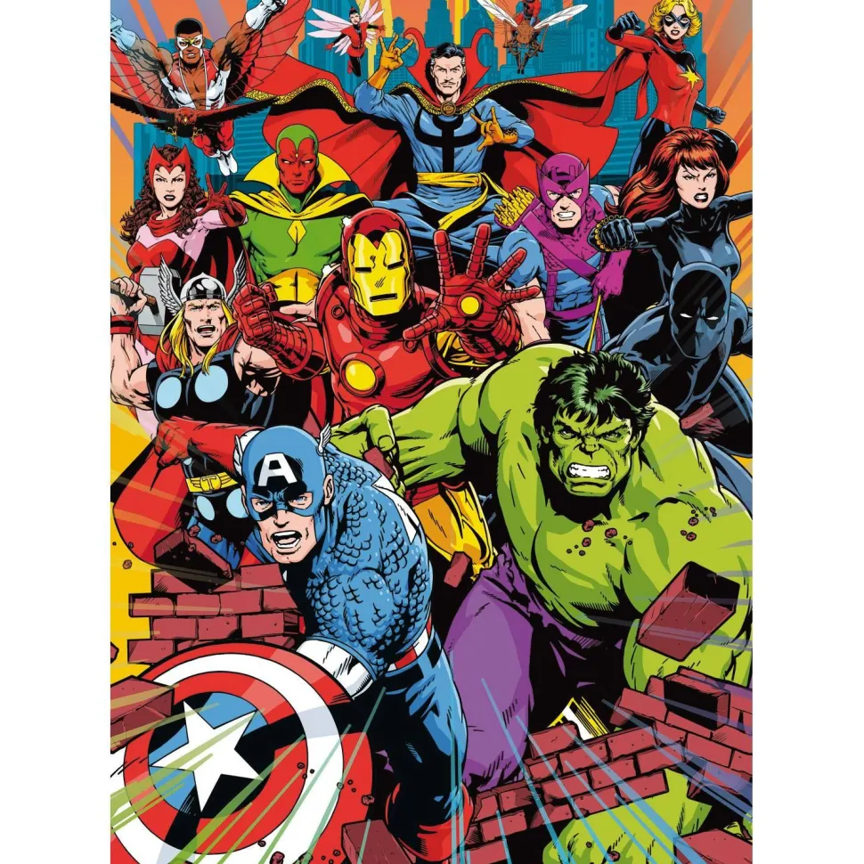 Puzzle 1000 pièces Premium Plus : Marvel Heroes / Marvel Heroes - Trefl