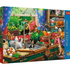 Puzzle 1000 pièces Premium Plus : Les petits fauteurs de troubles - Trefl