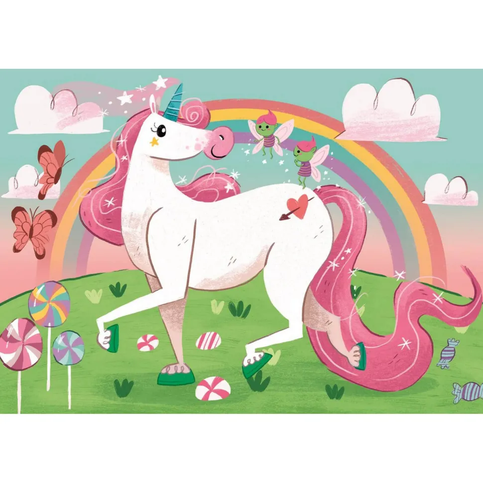 Puzzle 104 pièces Supercolor : Licornes - Clementoni