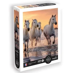 Puzzle 500 pièces XL : Chevaux en Camargue - Sentosphère