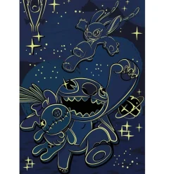 Puzzle 100 pièces XL Néon : Stitch - Dino