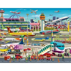 Puzzle 150 pièces XXL : À l'aéroport - Ravensburger