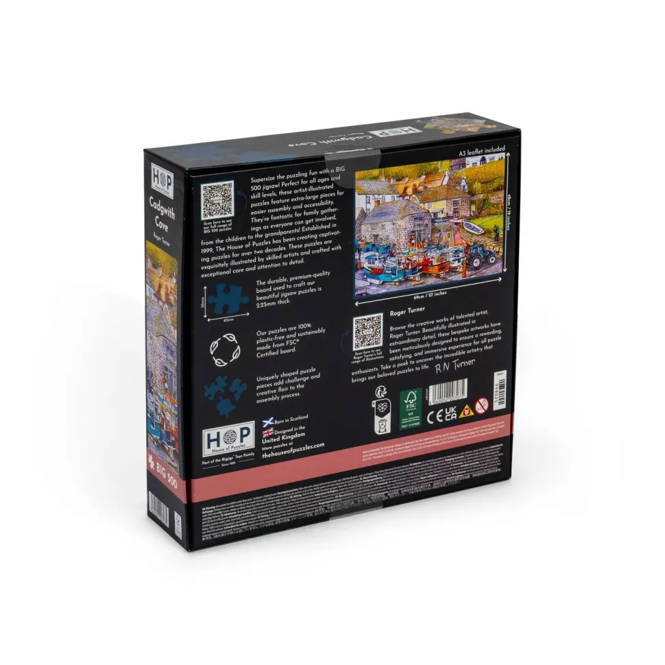 Puzzle 500 pièces XXL : Cadgwith Cove - The House Of Puzzle
