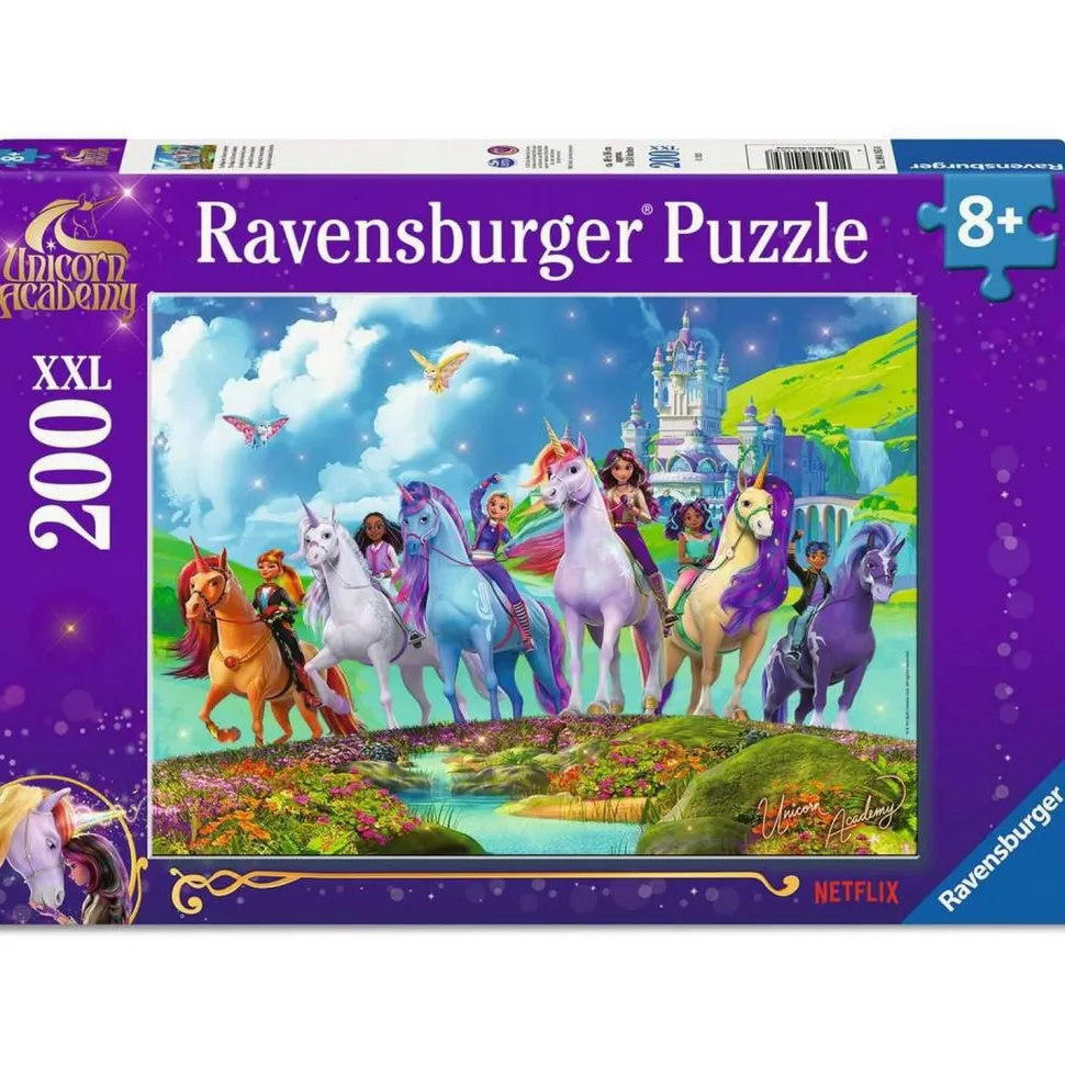 Puzzle 200 pièces XXL : La magie de l'école des licornes - Ravensburger