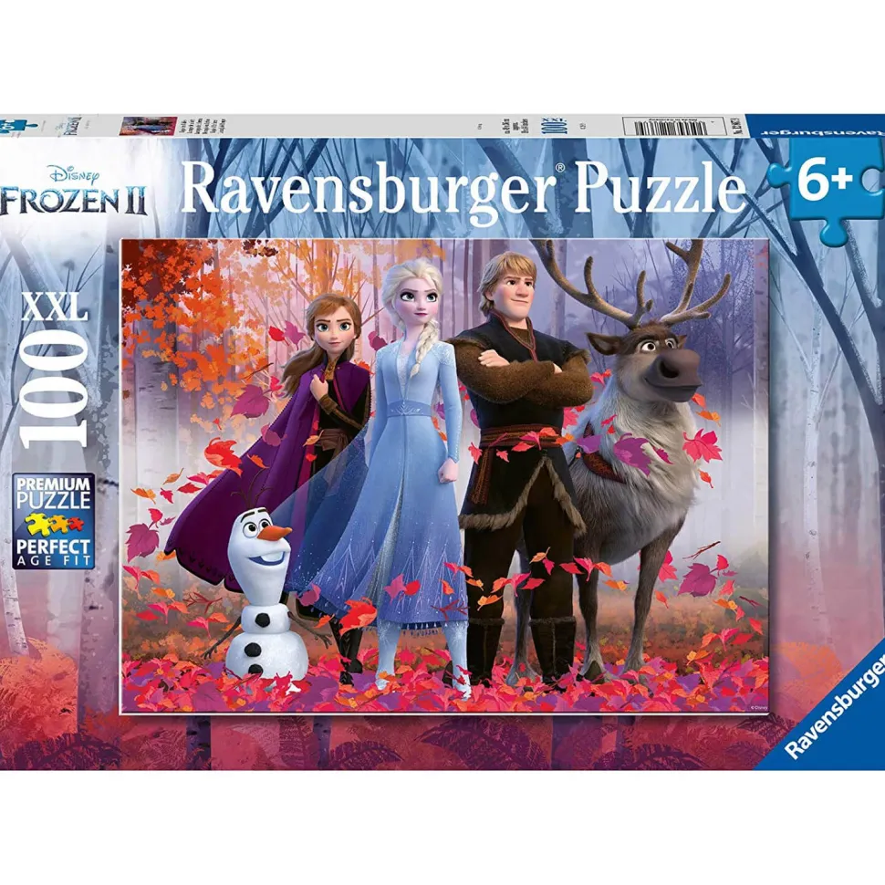 Puzzle 100 pièces XXL : La Reine des Neiges 2 (Frozen 2) : La magie de la forêt - Ravensburger