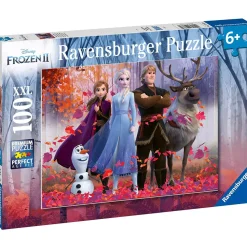 Puzzle 100 pièces XXL : La Reine des Neiges 2 (Frozen 2) : La magie de la forêt - Ravensburger