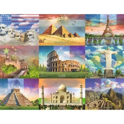 Puzzle 200 pièces XXL : Les monuments du monde - Ravensburger