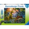 Puzzle 100 pièces XXL : L'oasis des dinosaures - Ravensburger