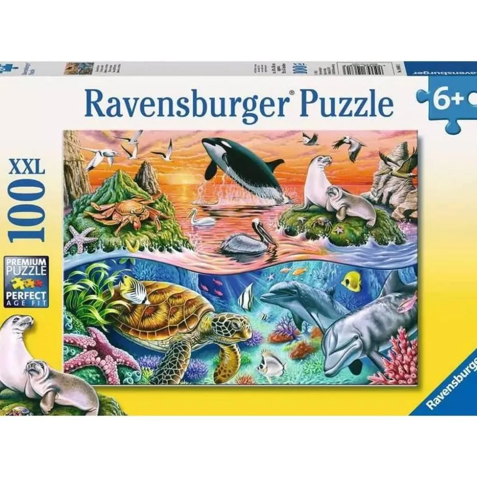 Puzzle 100 pièces XXL - L'océan coloré - Ravensburger